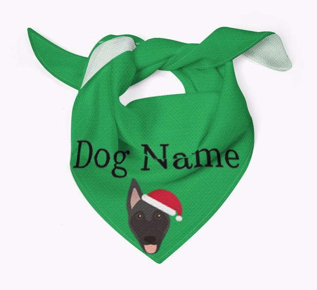 Peeking Christmas Icon: Personalized {breedFullName} Bandana